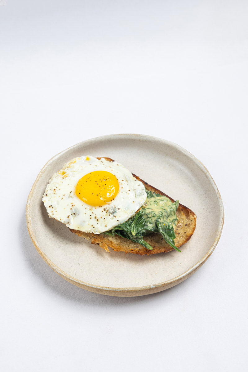 Egg Florentine on a Sourdough Toast